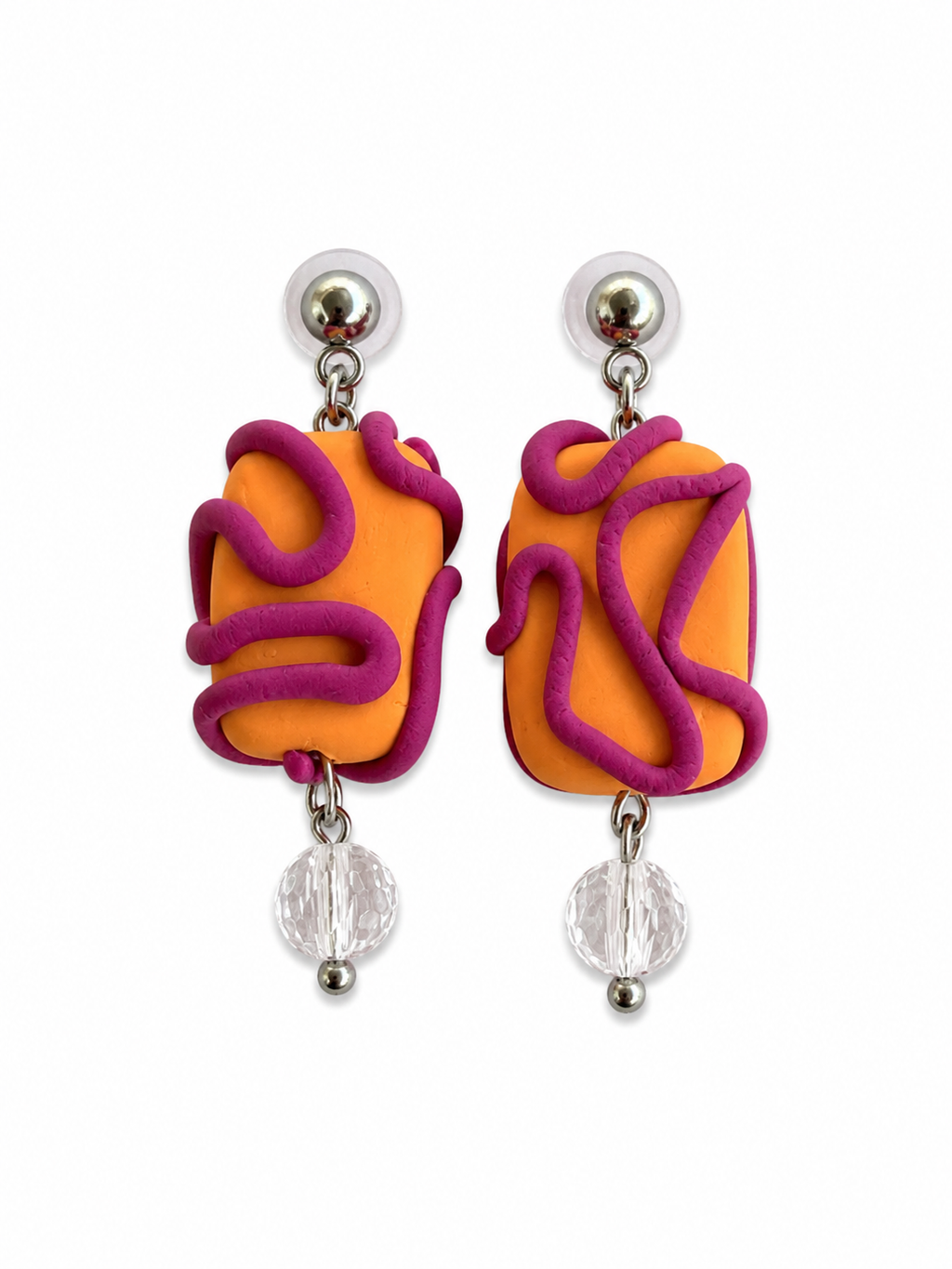 Campanitas naranja y morado