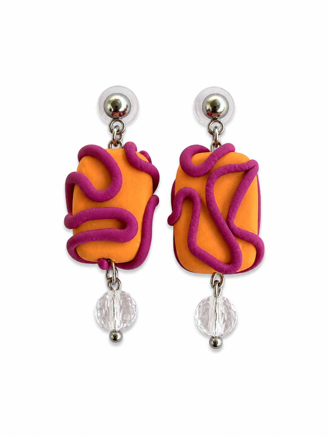 Campanitas naranja y morado