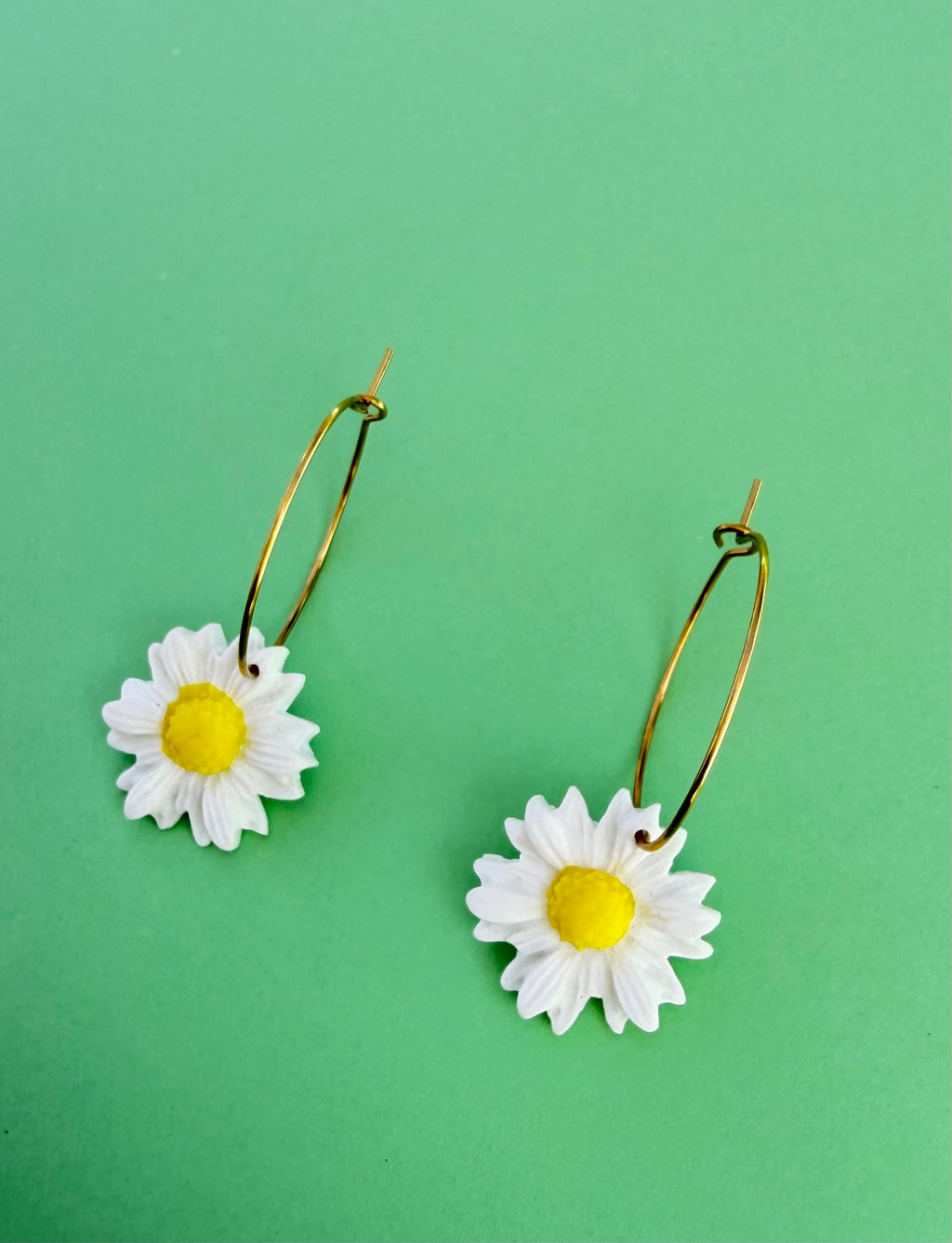 Margaritas aros colgantes