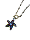Collar estrella de cristal azul