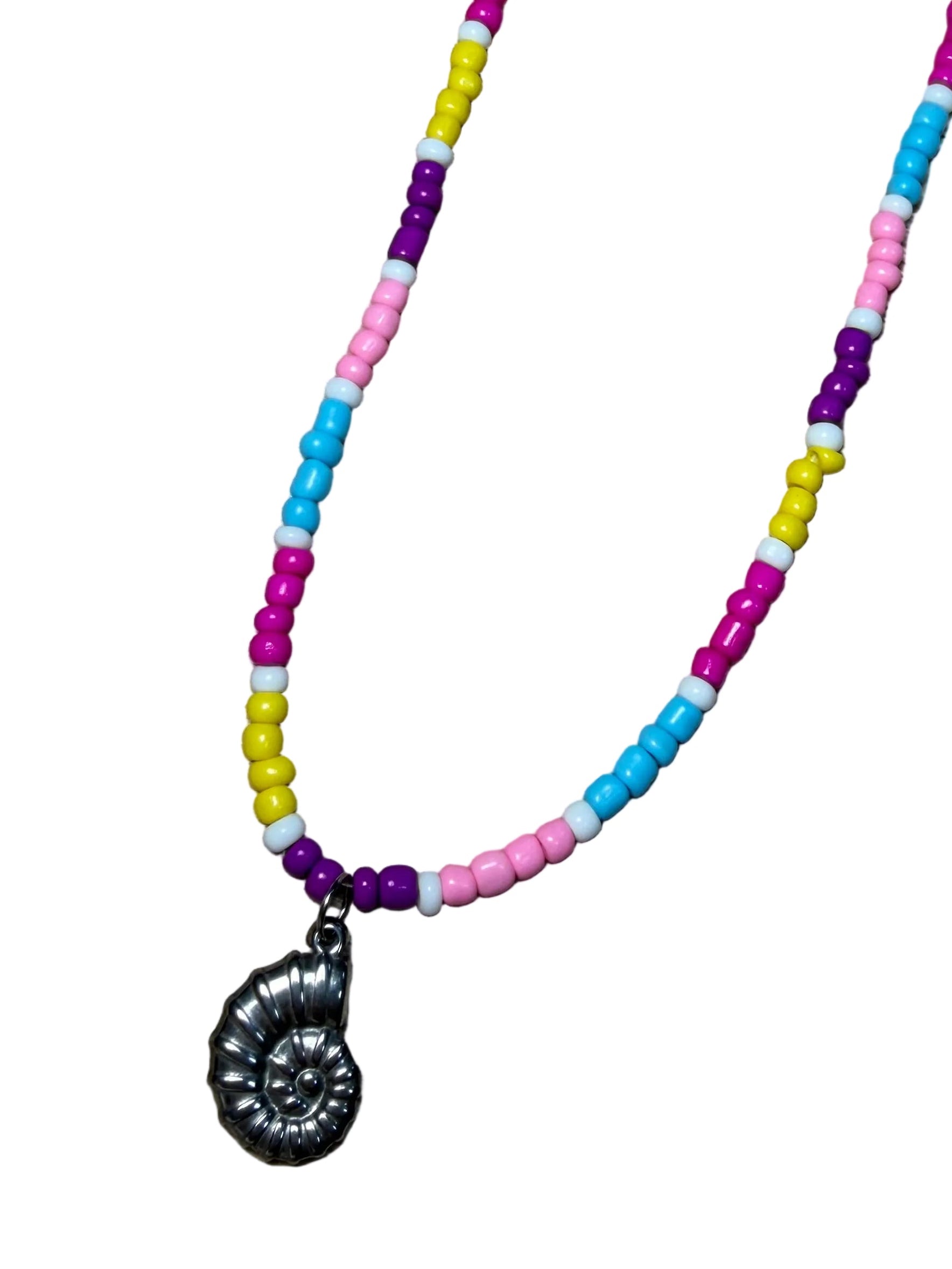 Collar caracola multicolor