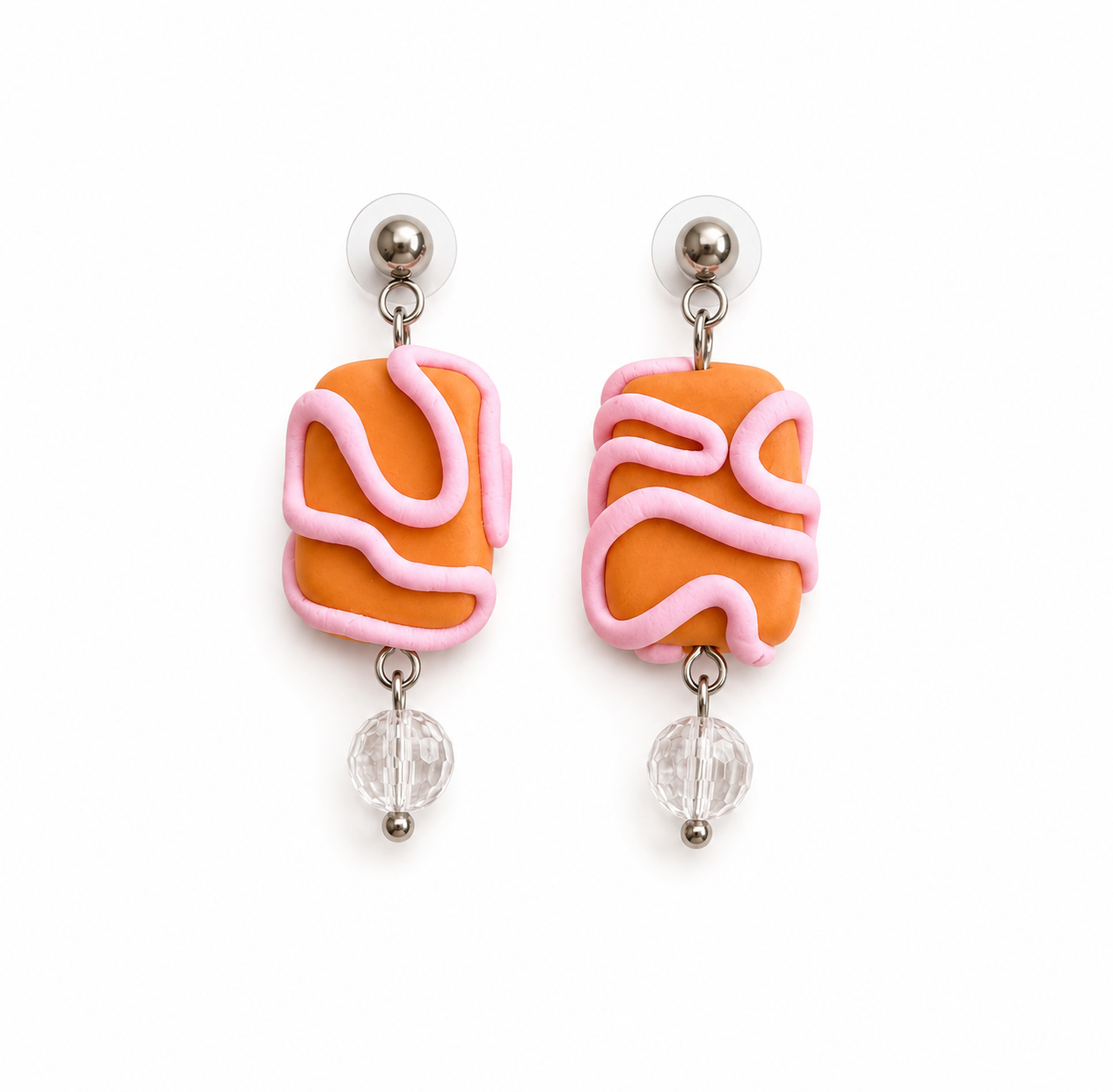 Campanitas naranja y rosa