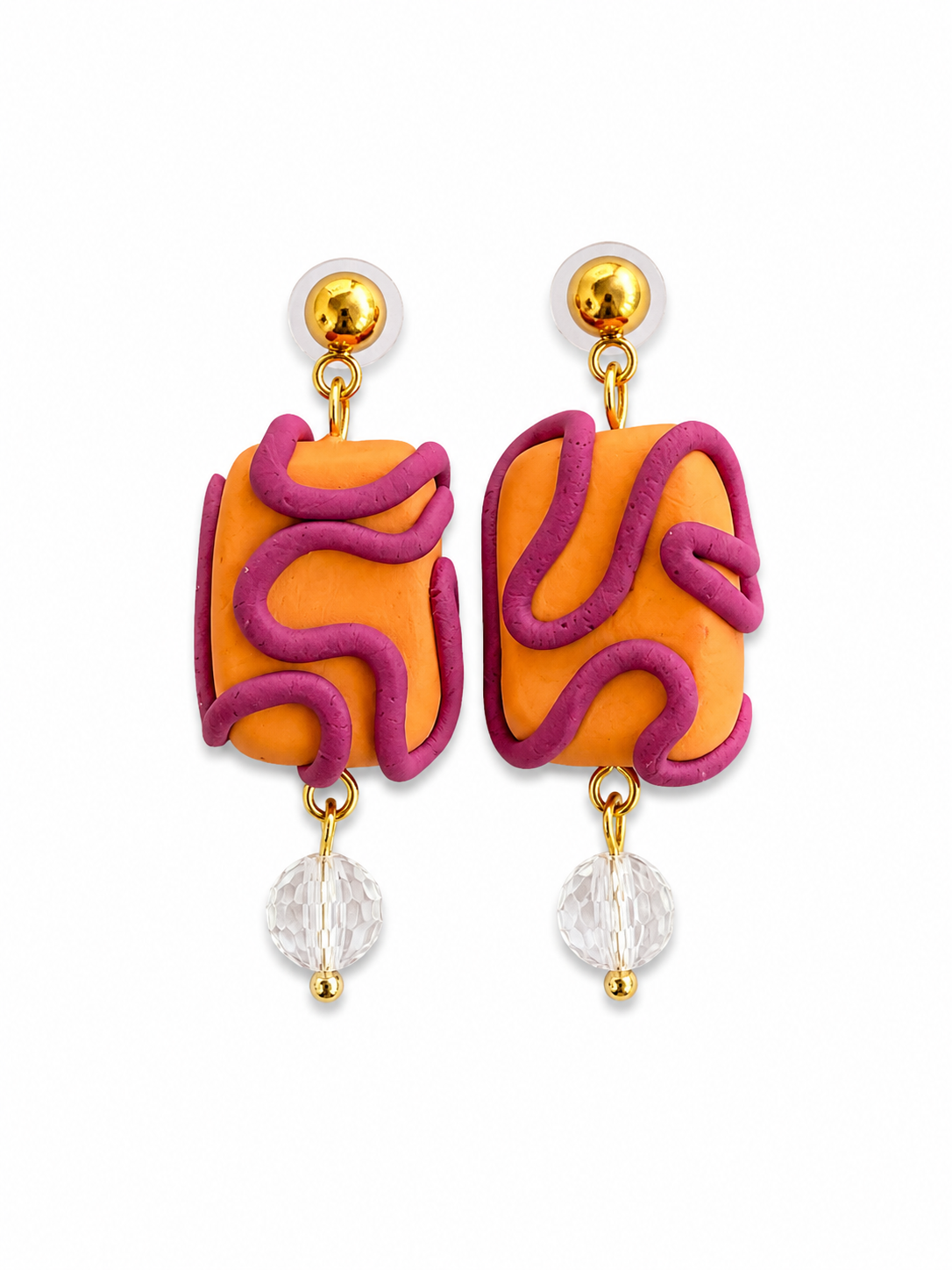 Campanitas naranja y morado