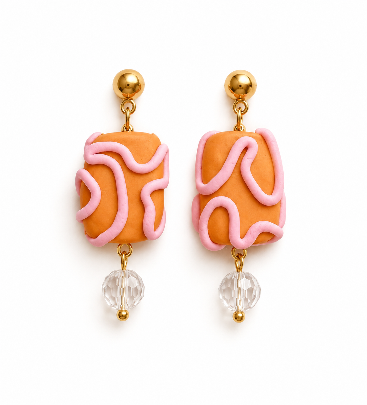 Campanitas naranja y rosa