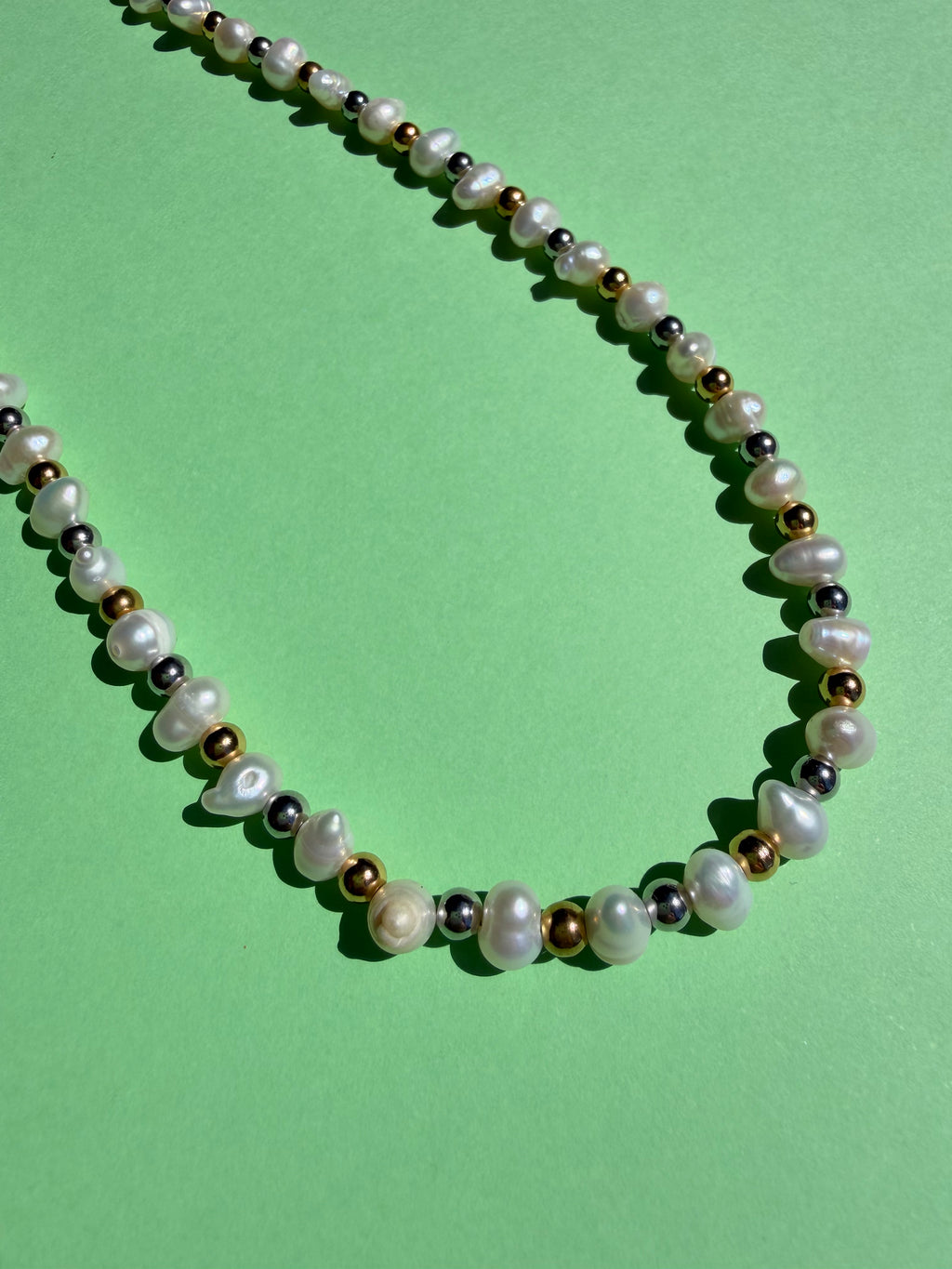 Collar perlas multi color