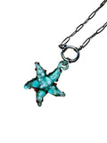Collar Estrella de cristal celeste