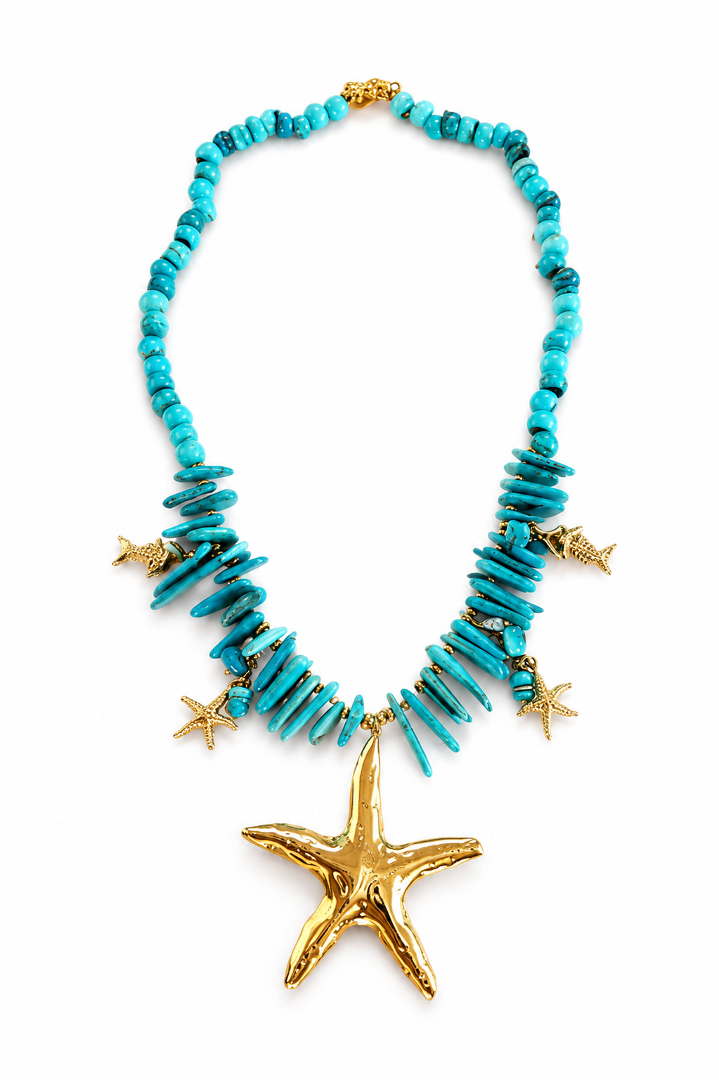 Collar atardecer azul