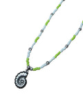 Collar caracola verde