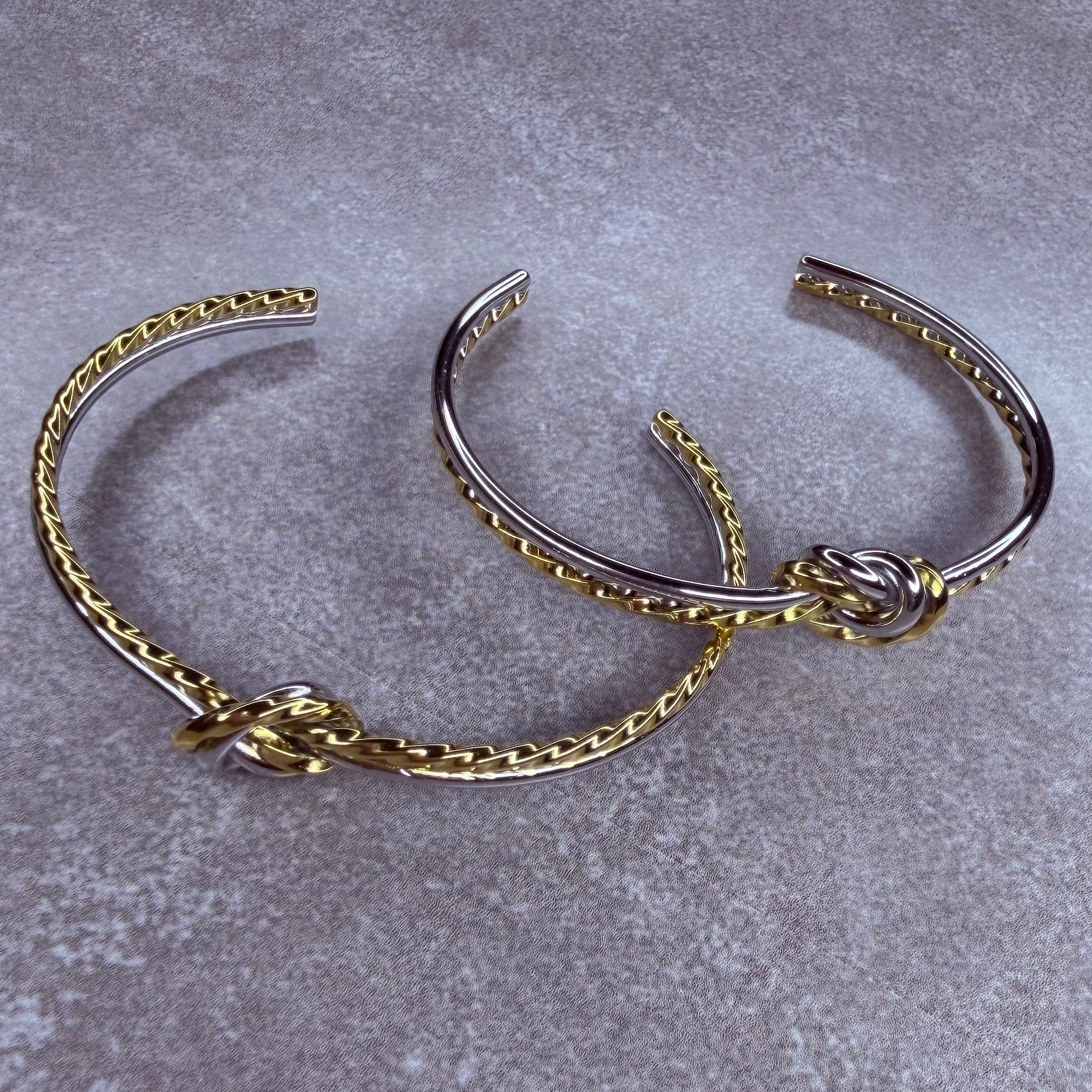 BRAZALETE NUDO BICOLOR