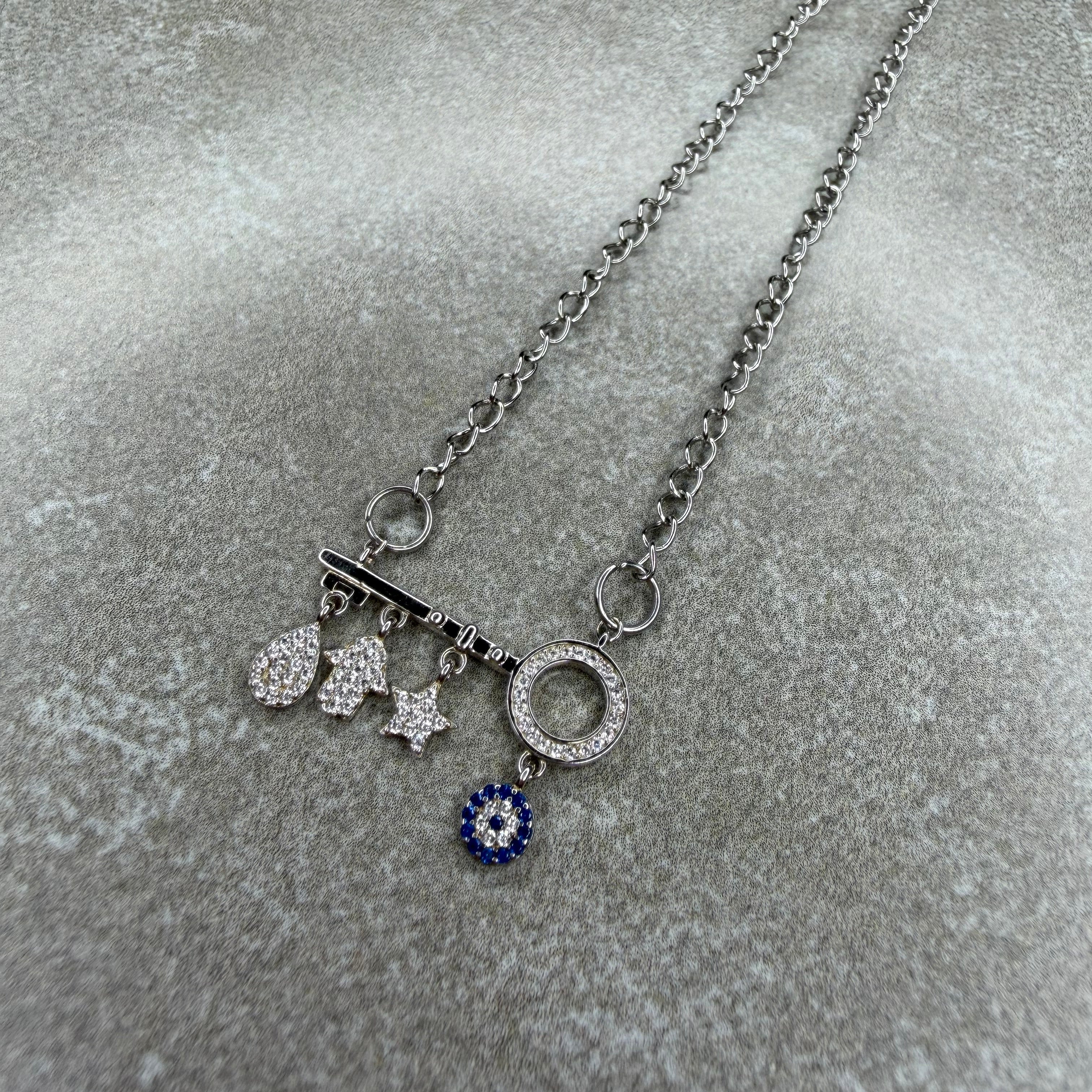 COLLAR LLAVE ÁRABE PLATA