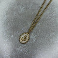 COLLAR ROSA DORADO